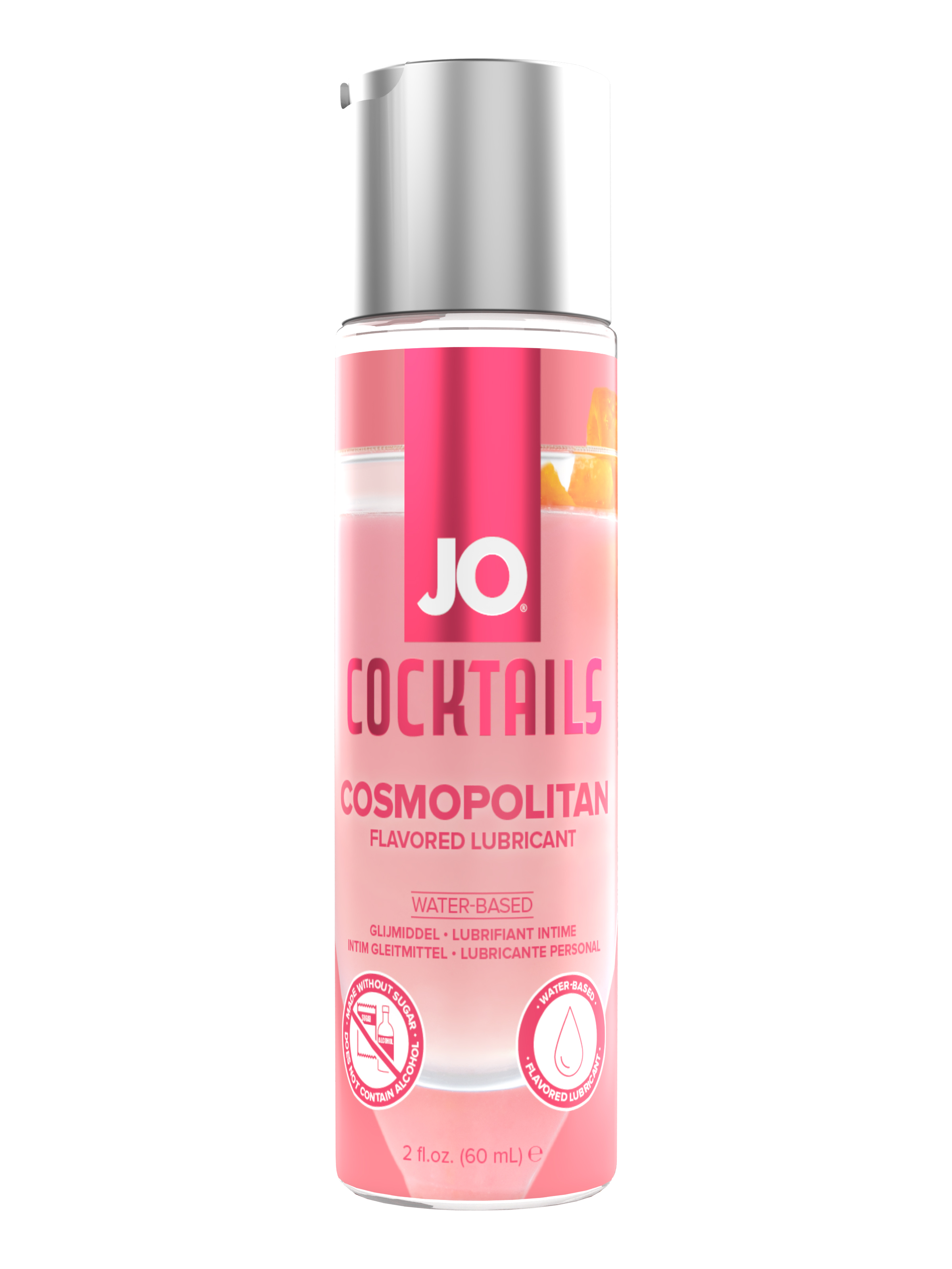 Съедобный лубрикант со вкусом коктейля «Космополитан» JO H2O COSMOPOLITAN, 60 мл