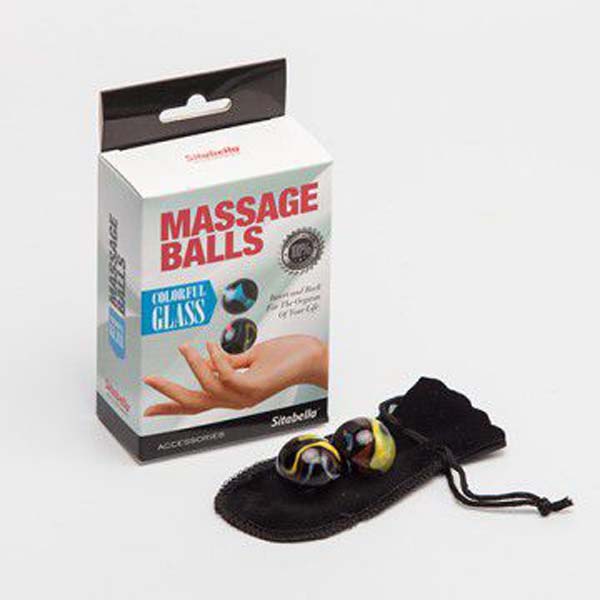 Шарики вагинальные массажные стекло