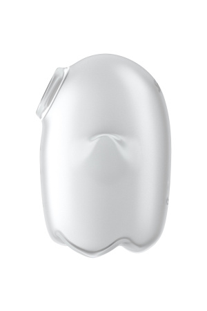 Вакуум-волновой бесконтактный стимулятор клитора Satisfyer Glowing Ghost, силикон, белый, 8,4 см