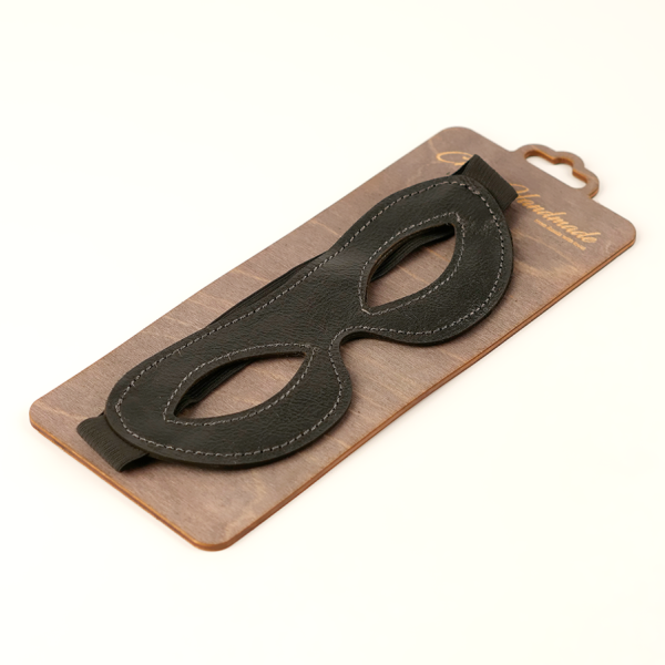 Открытая маска из натуральной кожи Crazy Handmade, (овальная)