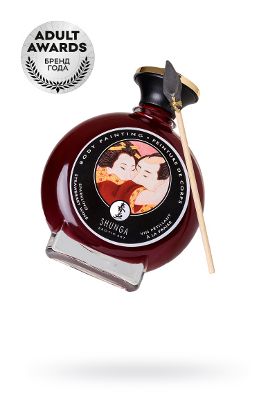 Крем-краска для тела декоративная  Shunga /шампанское и клубника/ 100 мл