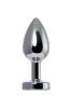 Анальная втулка TOYFA Metall,  со светодиодами, металл, серебристая, 8,8 см, Ø 3,4 см, 105 г