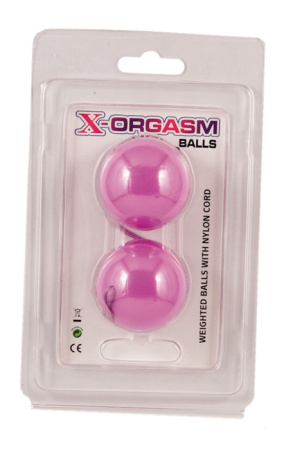 Вагинальные шарики  TOYFA, ABS пластик, фиолетовыйЙ, 20,5 см  Ø 3,5 см