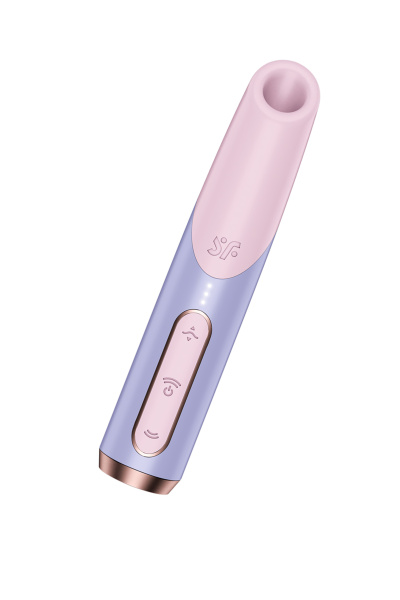 Мини-вибратор с 3D пульсацией Satisfyer Bold Kiss с USB-C зарядкой, силикон, ABS, розовый, 12,5 см