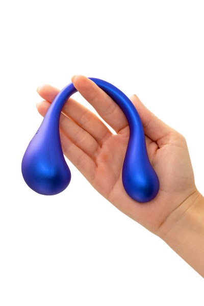 Многофункциональный вибратор L`Eroina APP ETERN с пультом и APP, силикон, синий, 23 см