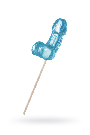 Леденец Sosuчki, «Пенис Blue Curacao», средний, голубой, 80гр