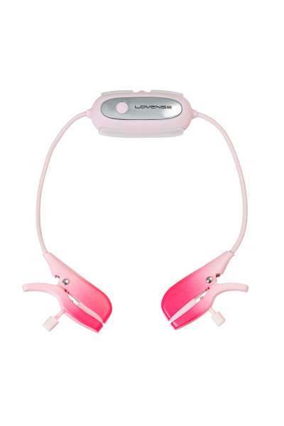 Вибромассажер для сосков Gemini Lovense TPE, розовый, ABS-пластик