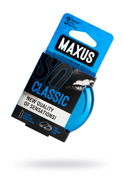 Презервативы Maxus №3,классические в железном кейсе