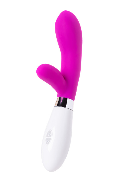 Вибратор TOYFA A-Toys Mady, с клиторальным стимулятором, силикон, розовый, 20,4 см