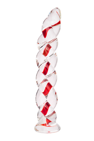Фаллоимитатор Sexus Glass,стекло, прозрачный, 18 см