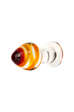 Анальная втулка Sexus Glass, стекло, прозрачная, 9 см, Ø 4 см