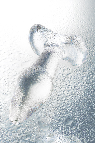 Анальная втулка Sexus Glass, стекло, прозрачная, 10,5 см, Ø 3,5 см