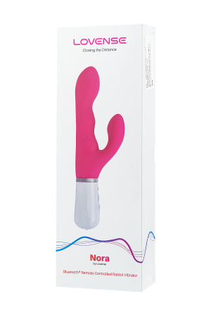 Вибратор с клиторальным стимулятором Lovense Nora,20 см.