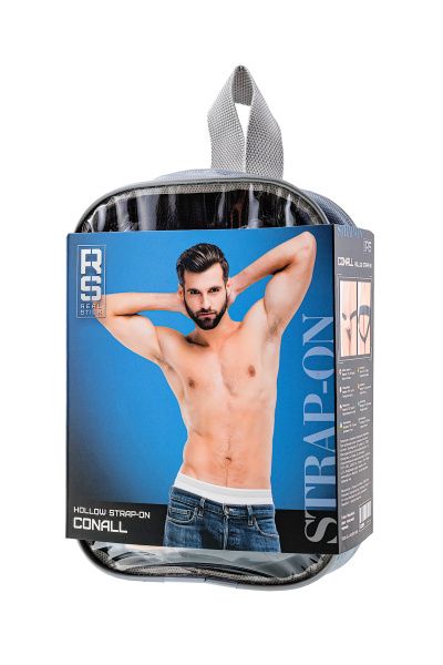 Фаллопротез RealStick Strap-On Conall, TPE, телесный, 14 см