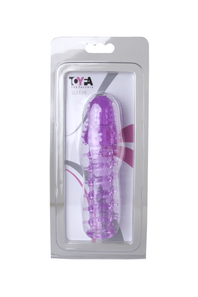 Насадка Toyfa, Фиолетовая, 8 см, Ø 2,5